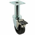 Pitco Equivalent 4in Swivel Adjustable Height Plate Caster with Brake for Fryers 190436PITSB